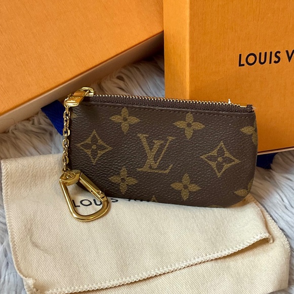 Authentic Louis Vuitton Monogram Coin Key Purse Pouch MINT EUC BOX DUST BAG - Picture 1 of 10